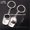 Barato personalizam o chaveiro do boné de beisebol os homens e as mulheres acoplam a corrente chave pequena do presente do keychain YSK001